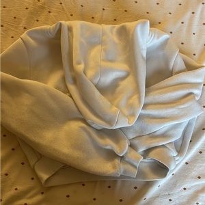 white cropped jacket